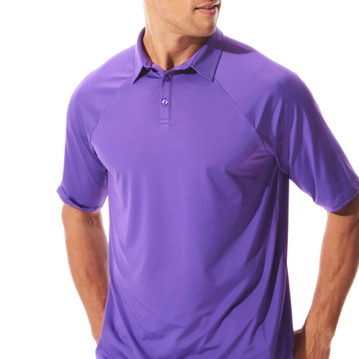 Men's Resort Short Sleeve Polo | Purple