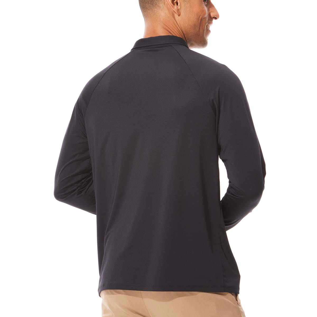 Men's Resort Long Sleeve Polo | Jet Black